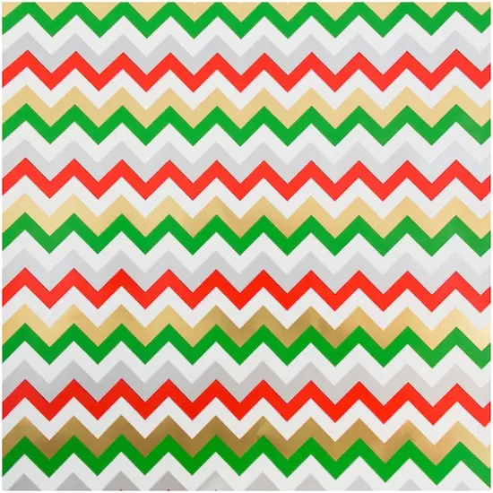 JAM Paper Colorful Chevron Stripes Gift Wrap {1}