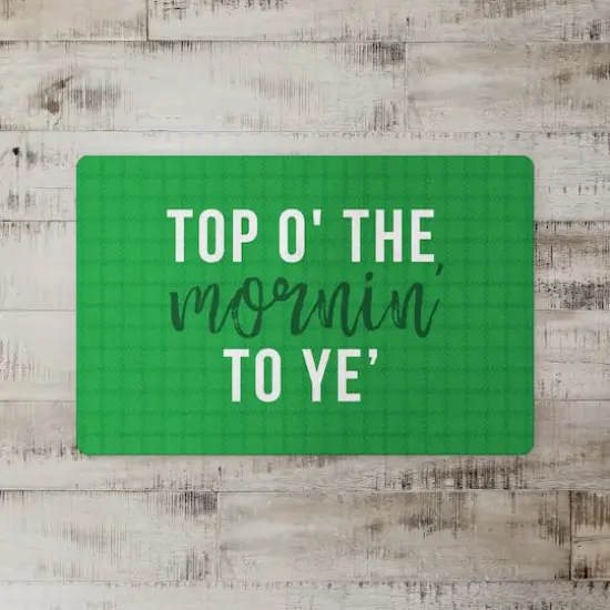 Top of the Mornin 27" x 18" Floor Mat {3}