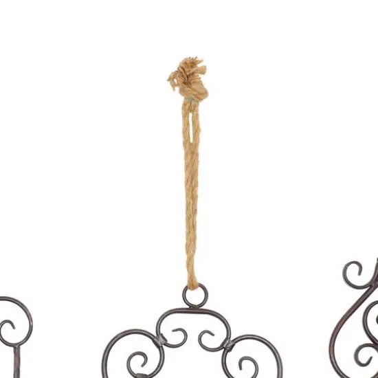 31" Black Metal Skeleton Key Industrial Wall D&eacute;cor Set {4}