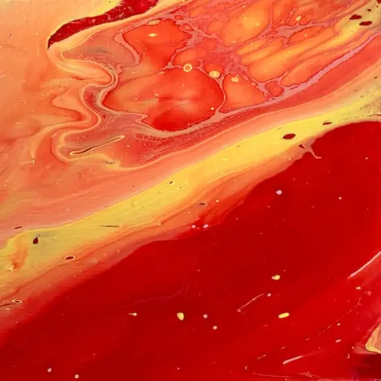 DecoArt&reg; Fluid Art Ready-to-Pour Acrylic&trade; Paint, 8oz. Vivid Orange {3}