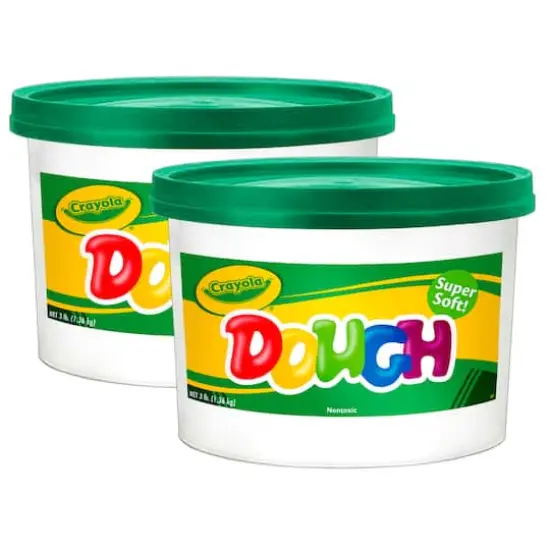 Crayola® 3lb. Super Soft Modeling Dough Bucket, 2ct. Green {1}