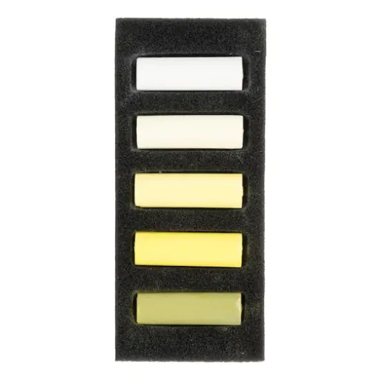 Rembrandt 5 Color Cool Yellows Half Stick Soft Pastel Set {3}