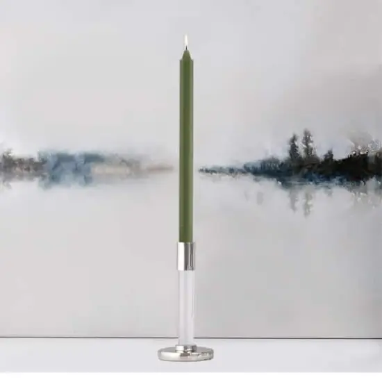 Root Candles Arista&trade; 12" Smooth Taper Candles, 12ct. Dark Olive {4}