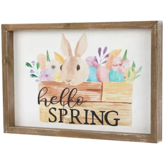 Hello Spring Framed Easter Wall Sign {5}