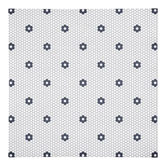 Floral Tile Pattern 10" x 10"Cotton Twill Napkin {1}