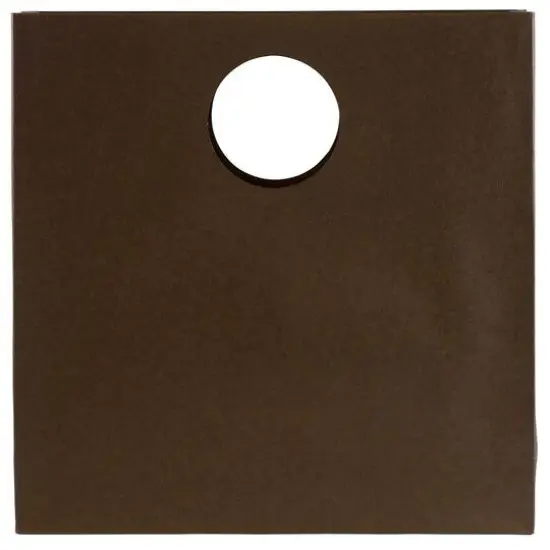 JAM Paper Medium Glossy Chocolate Brown Gift Bags with Round Handle, 3ct. {3}
