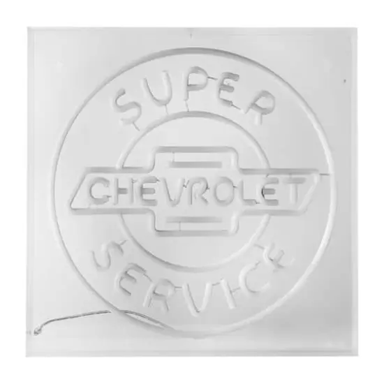 American Art D&eacute;cor&trade; 16" Licensed Chevrolet Super Service Acrylic LED Wall D&eacute;cor Sign {7}