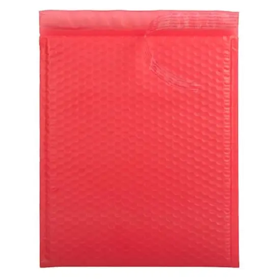 JAM Paper 12" x 15.5" Bubble Padded Mailers with Self Adhesive Closure, 12ct. Red Matte {4}
