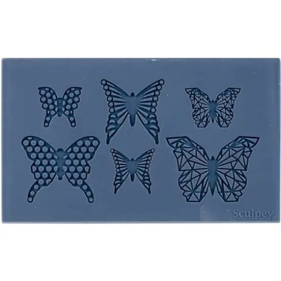 Liquid Sculpey&reg; Geo Butterfly Oven Safe Silicone Mold {1}