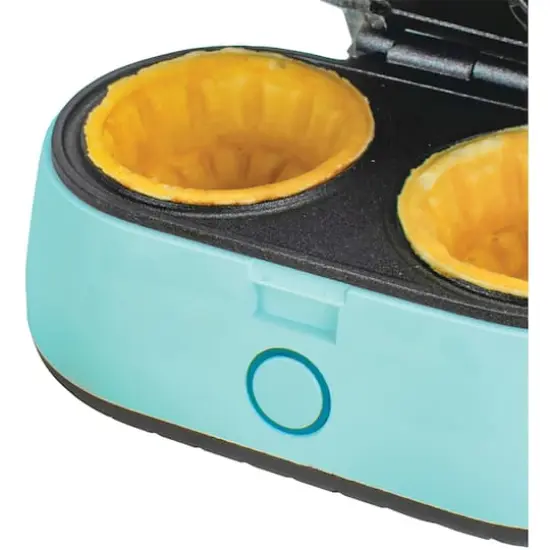 Brentwood Blue Double Waffle Bowl Maker {5}