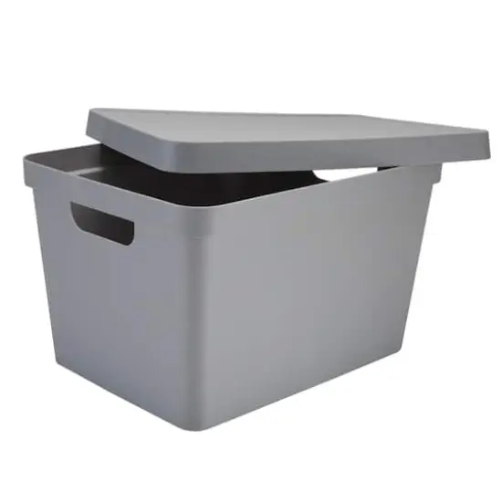 Simplify Vinto Storage Box with Lid Gray {4}
