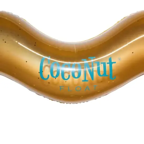 CocoNut Float 4ft. Gold Glitter Heart Pool Float {6}