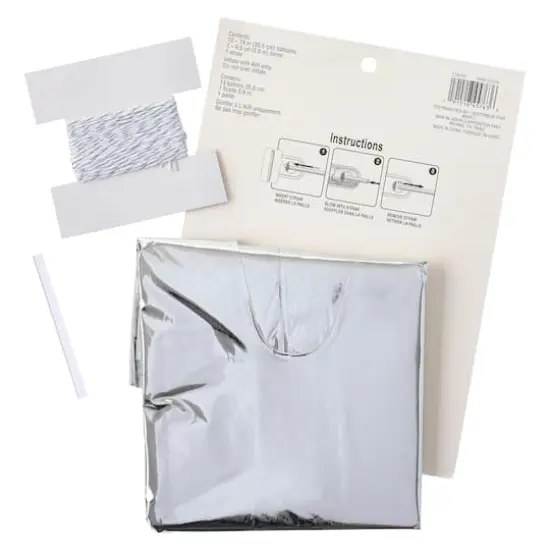 Happy Birthday Silver Foil Balloon Banner Kit By Celebrate It&trade; {4}