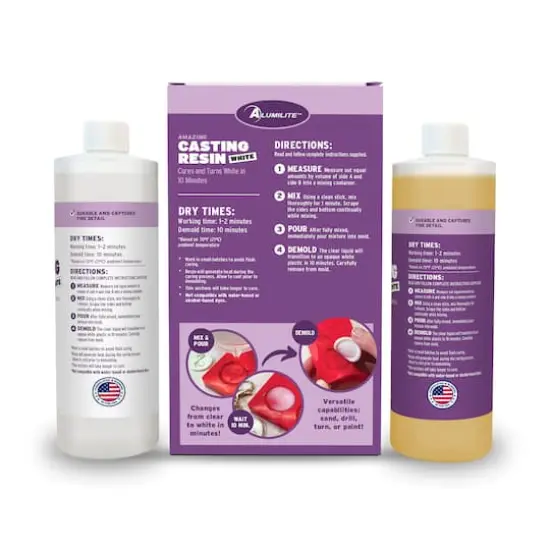 Alumilite&trade; 32oz. Amazing White Casting Resin {3}
