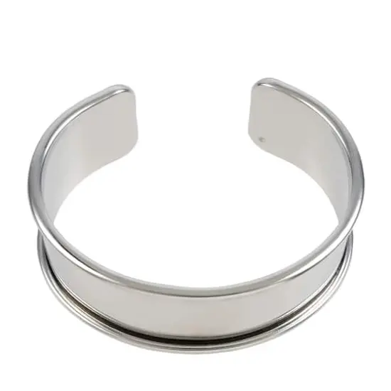 Rhodium Cuff Bracelet with Inlay by Bead Landing&trade; {1}