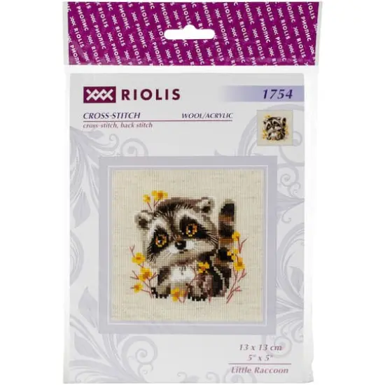 RIOLIS Little Raccoon Counted Cross Stitch Kit {1}