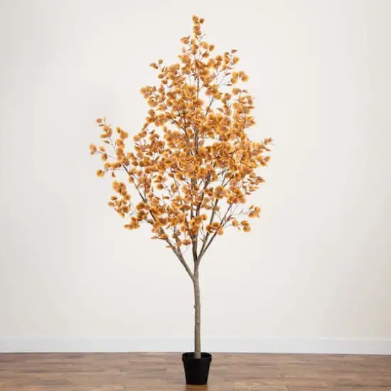 9ft. Potted Artificial Autumn Eucalyptus Tree {9}