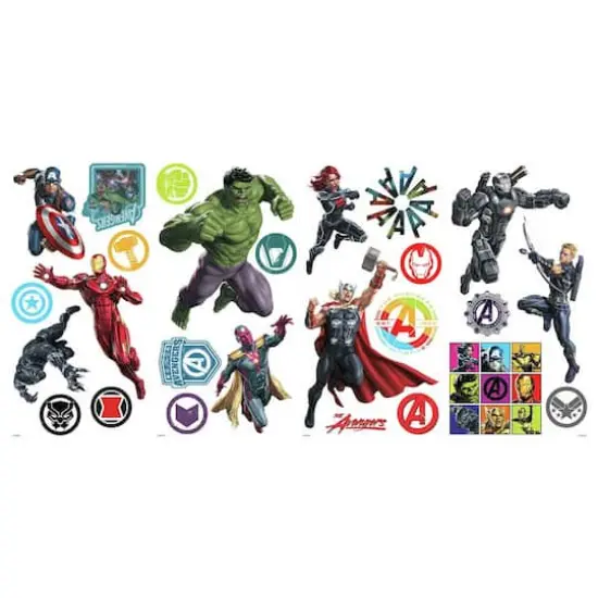 RoomMates Classic Avengers Peel & Stick Wall Decals {3}