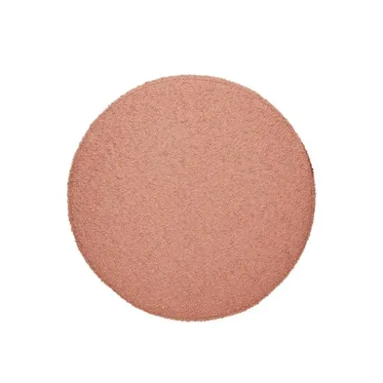 Hello Honey&reg; Round Pink Boucl&eacute; Fabric Upholstered Stool {6}