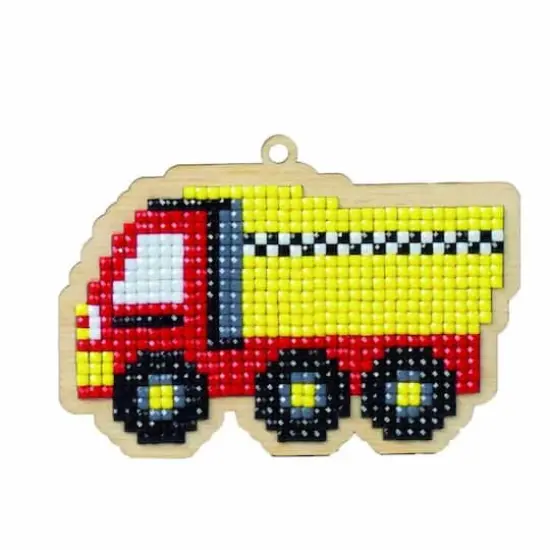 Wizardi Diamond Painting Ornament Kit Lorry {1}