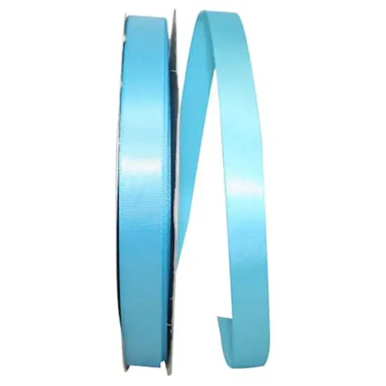 JAM Paper 5/8" x 100yd. Satin Single Face Ribbon Turquoise {1}
