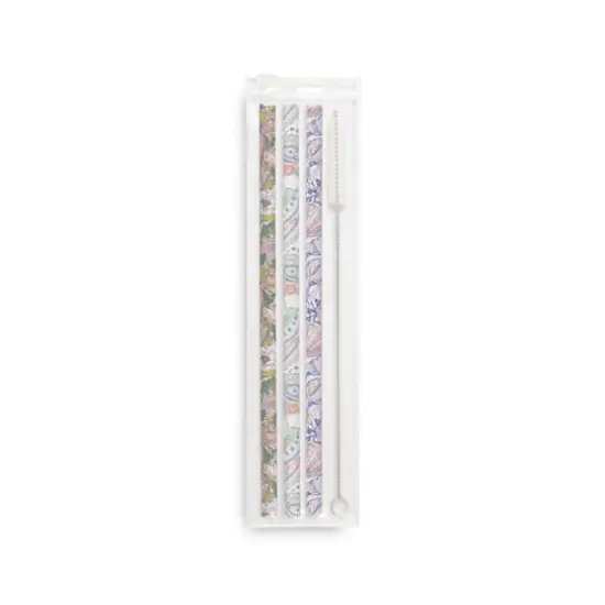 Vera Bradley&reg; Spring 22 Medley Reusable Straw Set {1}