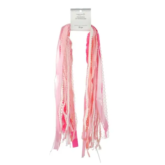 1yd. Mixed 25 Piece Trim Bundle by Celebrate It&reg; Pink {1}