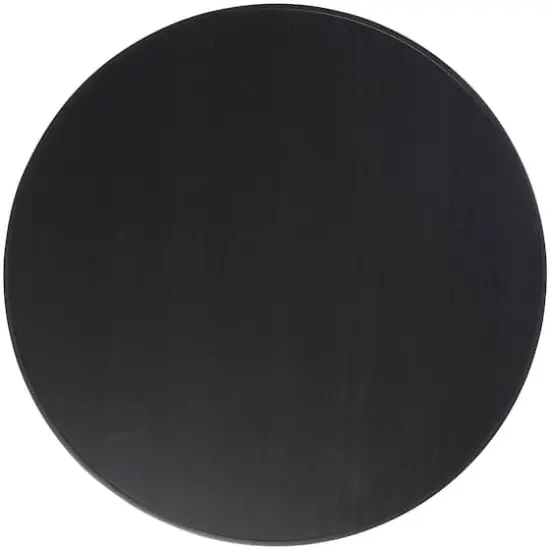 32" Black Metal Open Grid Frame Coffee Table {4}