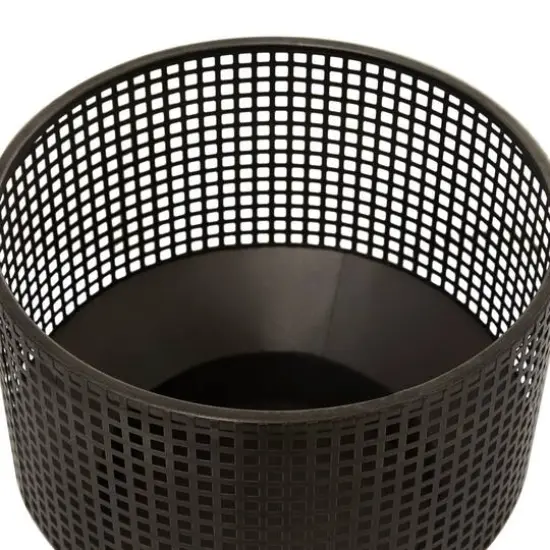 Black Metal Modern Planter Set {6}