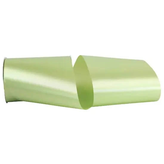 JAM Paper 6" x 50yd. Single Face Satin Allure Ribbon Mint {1}