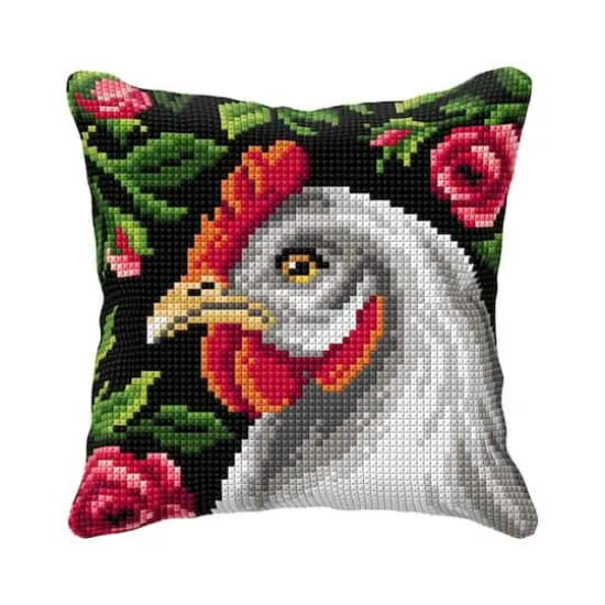 Orchidea Cushion Cross Stitch Kit Hen {1}