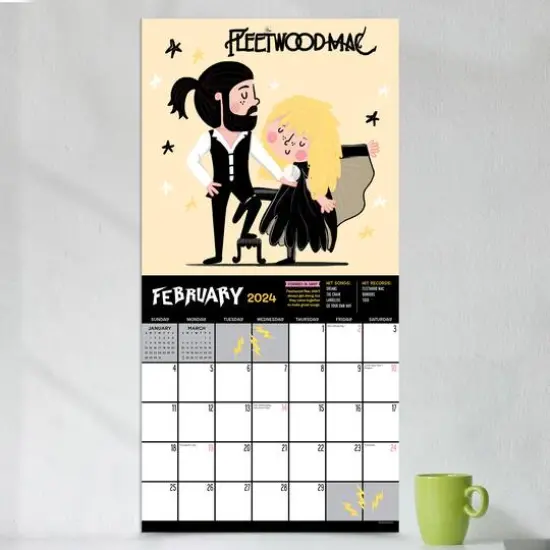 TF Publishing 2024 Rock 'n Roll Biographies Calendar {5}