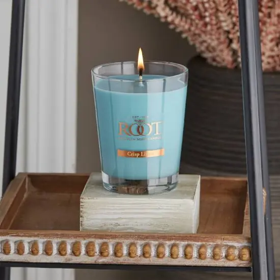 Root Candles 10.5oz. Large Scented Honeycomb Veriglass Jar Candle Crisp Linen {3}