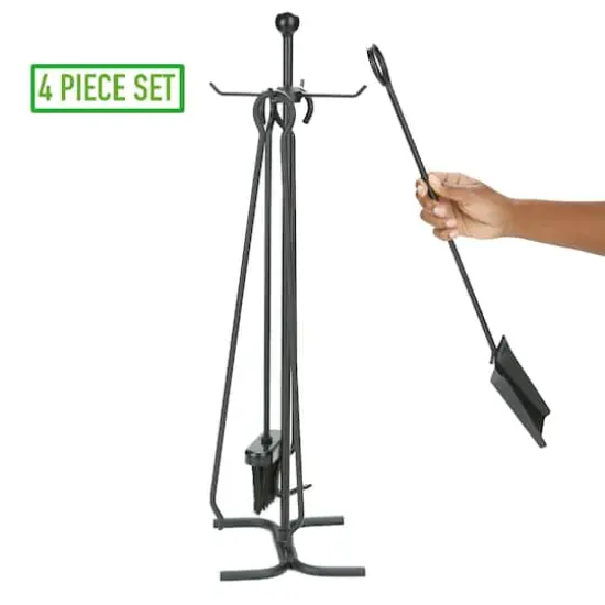 Mind Reader 4 Piece Fireplace Tool Set {4}