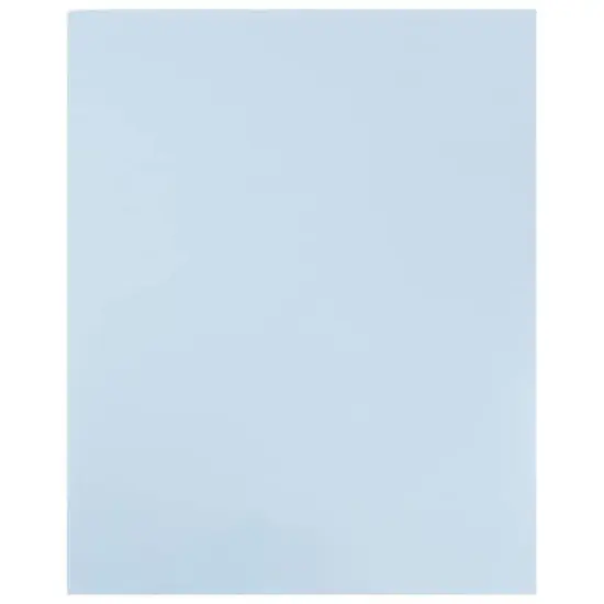 JAM Paper Glossy Laminated Two Pocket Folders, 100ct. Baby Blue {7}