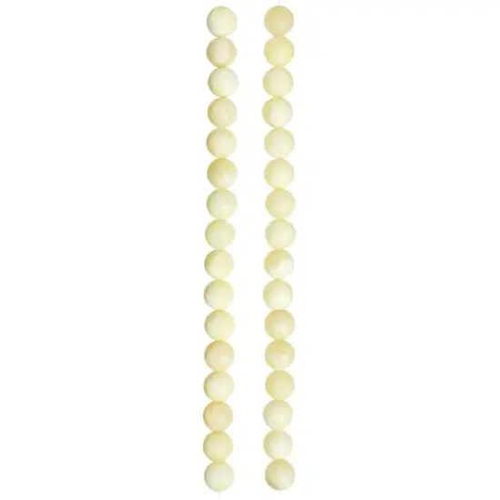 Cream Dyed Quartzite Round Beads, 10mm by Bead Landing&trade; {4}