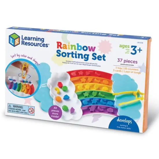 Learning Resources Rainbow Sorting Trays {6}