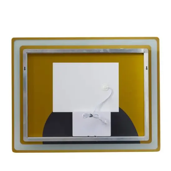 Clear Glass Modern Anti Fog Mirror, 36" x 1" x 28" {8}