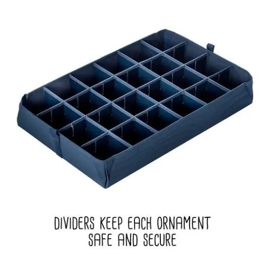 24" x 12" Honey Can Do Deluxe 72 Ornament Storage Box {4}