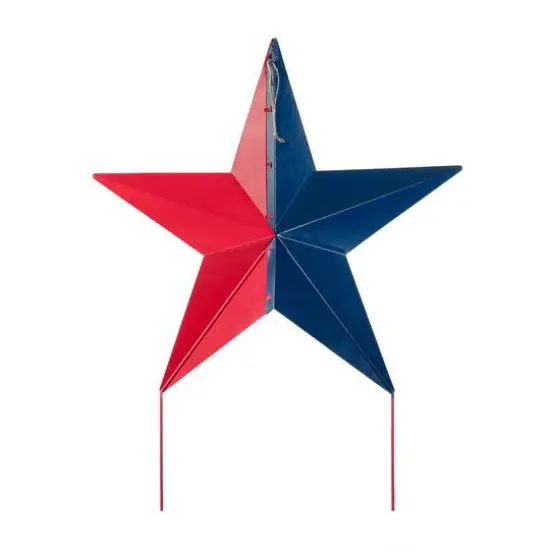 Glitzhome&reg; 30.75" Metal Patriotic Yard Stake D&eacute;cor {9}