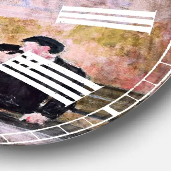 Designart Love in Paris VI French Country Wall Clock {4}