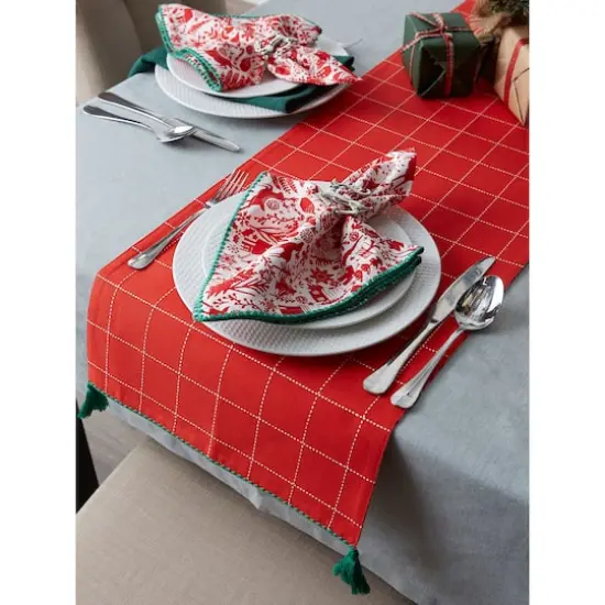 DII&reg; 72" Christmas Woods Embellished Table Runner {9}