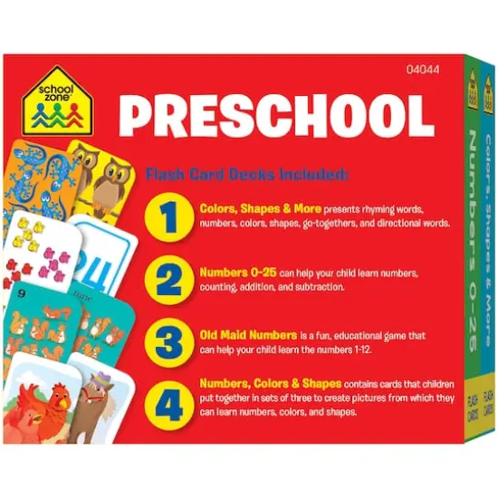 School Zone&reg; 4-Pack Preschool Flash Cards {3}