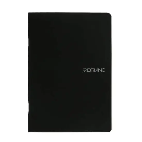 Fabriano&reg; Small Black EcoQua Notebook, 5.83" x 8.27" {1}