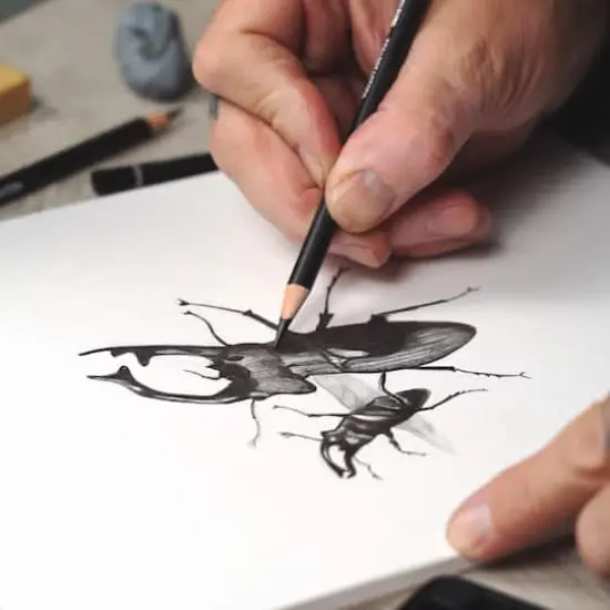 Cretacolor Nero Oil Charcoal Pencil Set {4}