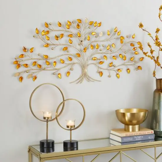 Silver Metal Bohemian Wall Decor, 35" x 2" x 16" {7}