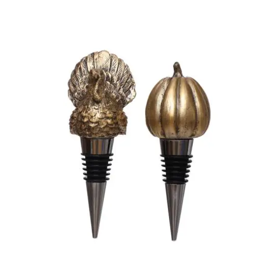 Turkey & Pumpkin Wine Stopper Set by Ashland&reg; {1}