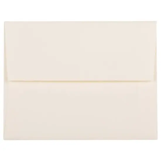 JAM Paper A2 Strathmore Invitation Envelopes, 50ct. Natural White Linen {1}