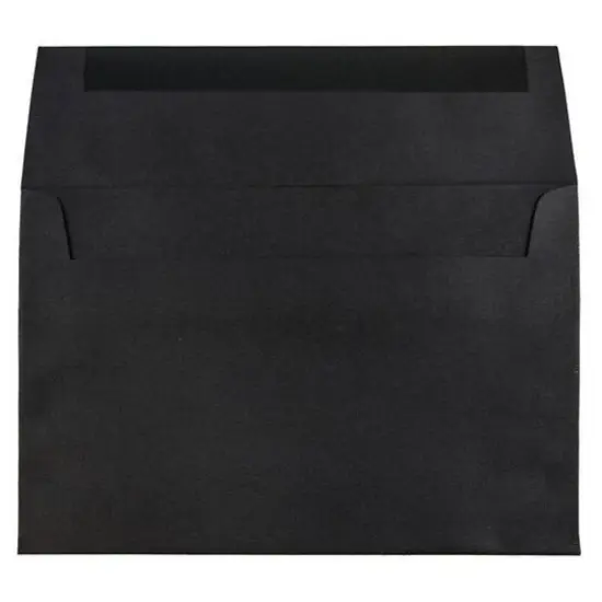 JAM Paper 5" x 7" Black Linen Invitation Envelopes {3}
