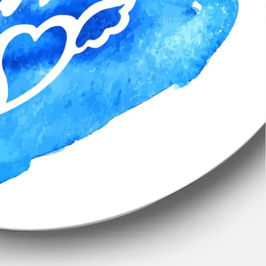 Designart - Follow Your Dreams I - Modern Metal Circle Wall Art {5}